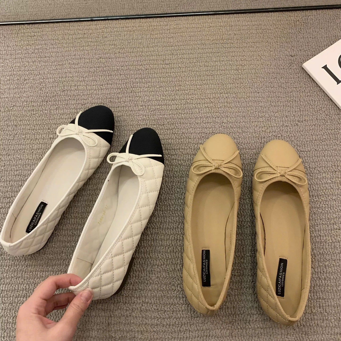Giày búp bê nơ mũi tròn sale 42$