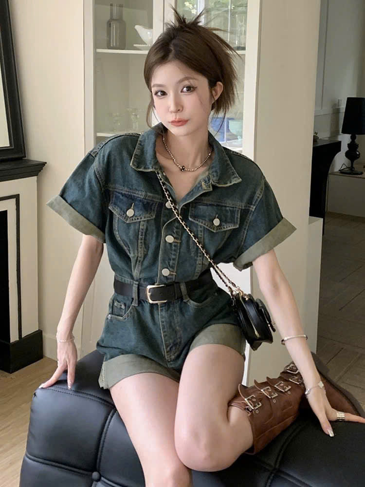 Áo liền quần jean cực chất