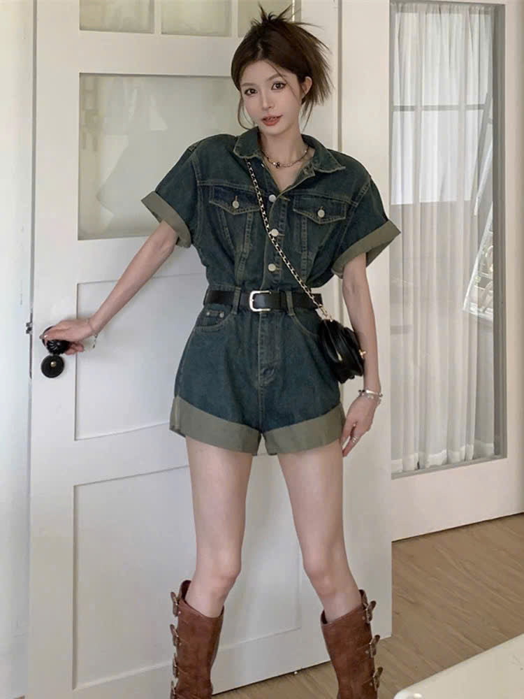Áo liền quần jean cực chất