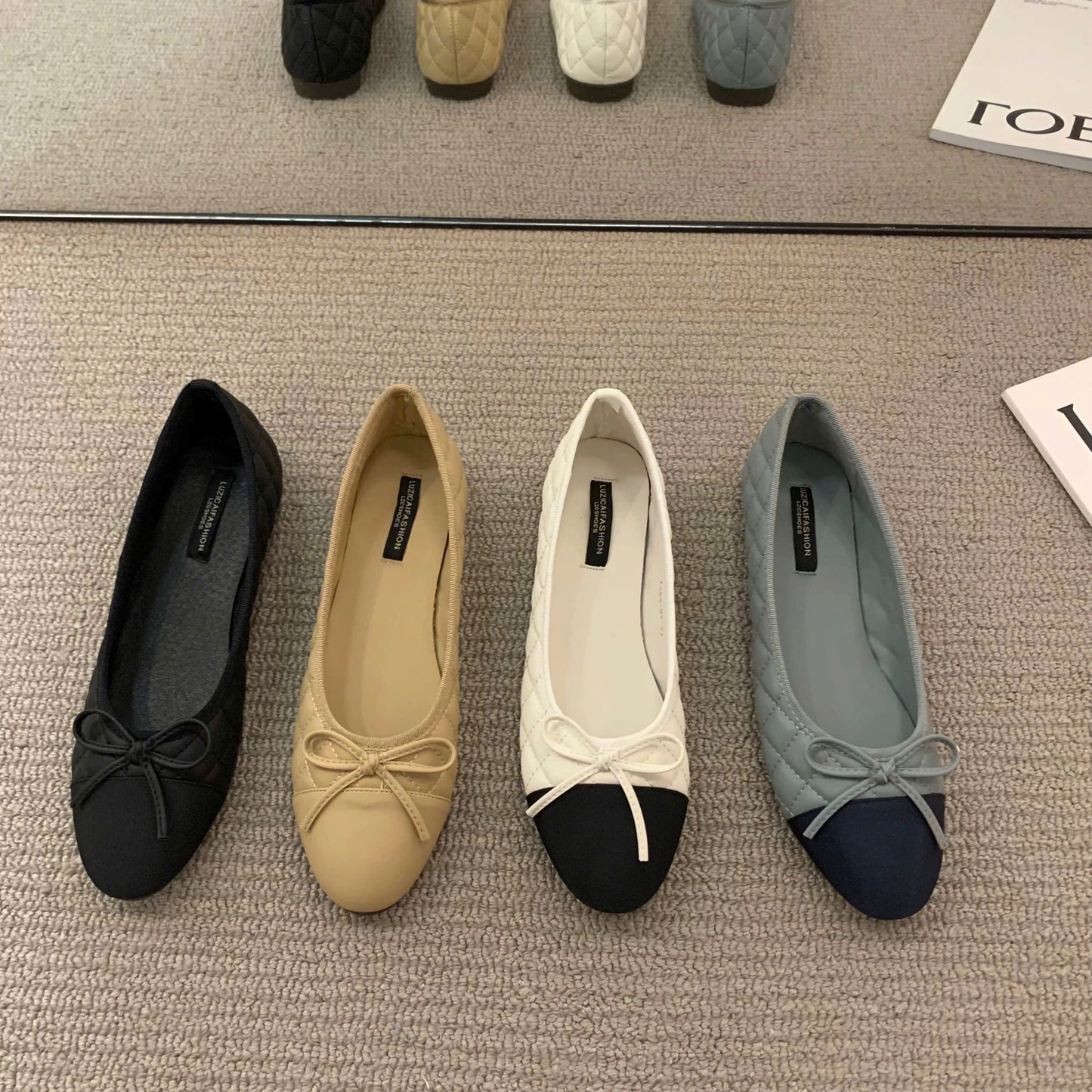 Giày búp bê nơ mũi tròn sale 42$
