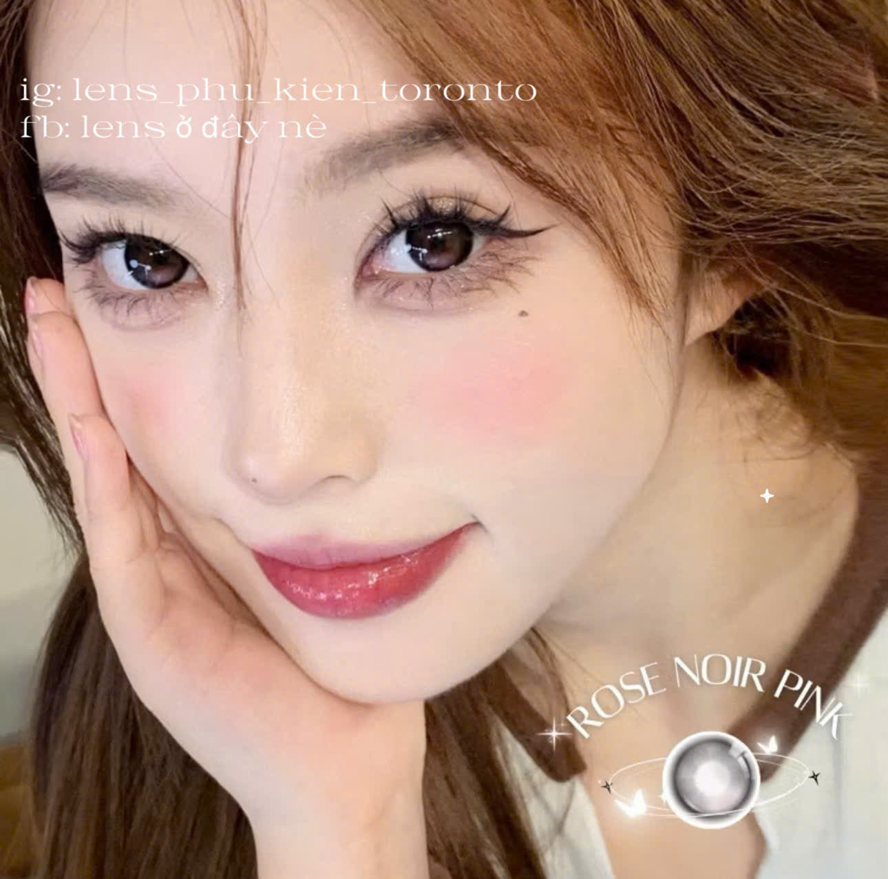 Contact lens - Rose Noir Pink