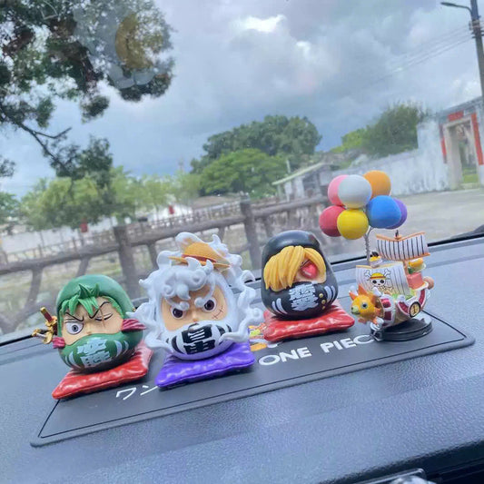 Dán xe One Piece hình trứng dễ thương