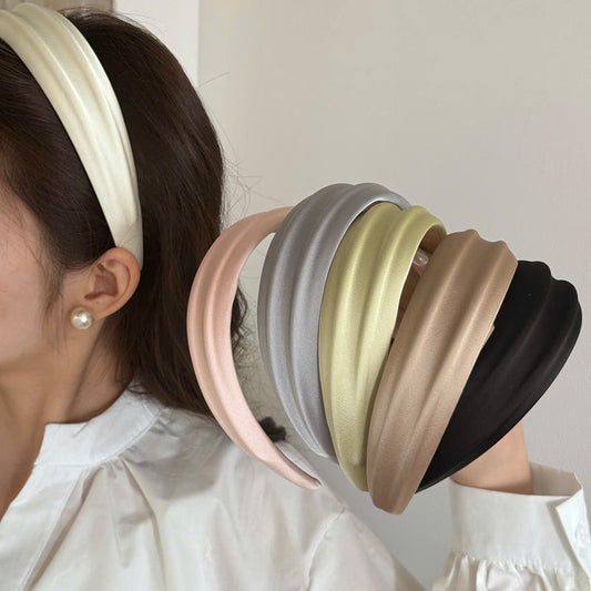 Cài tóc, bờm tóc bản bọc lụa dịu dàng