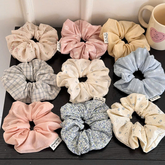 Cột tóc scrunchies xinh xỉu nhiều kiểu