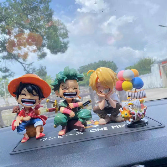 Dán xe hoạt hình One Piece Đảo Hải Tặc chibi dễ thương
