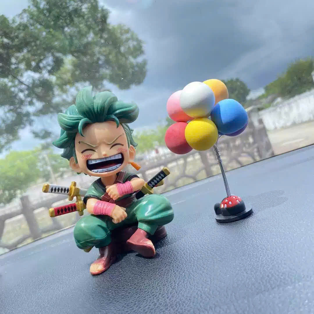 Dán xe hoạt hình One Piece Đảo Hải Tặc chibi dễ thương