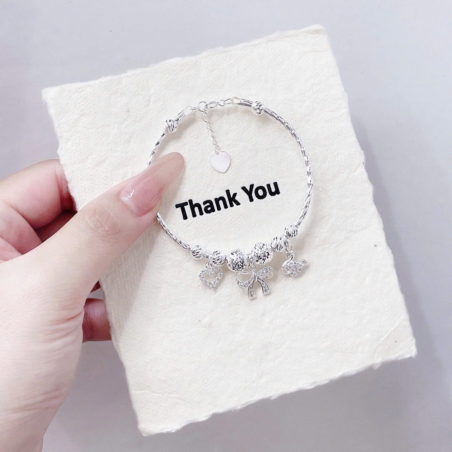 Lắc bạc mix charm mẫu mới xinh xỉu