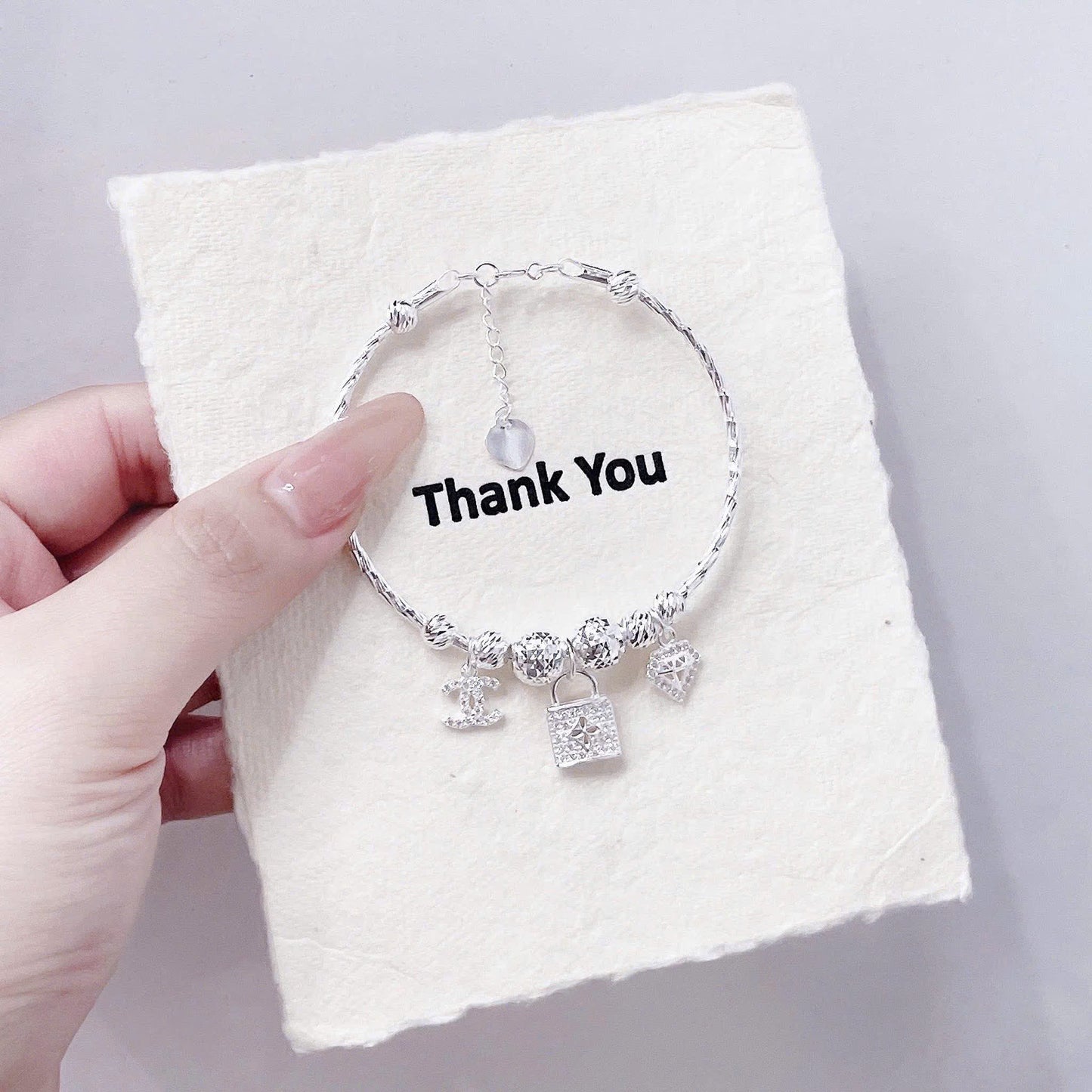 Lắc bạc mix charm mẫu mới xinh xỉu