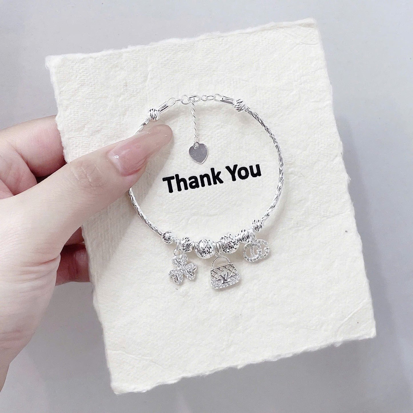 Lắc bạc mix charm mẫu mới xinh xỉu