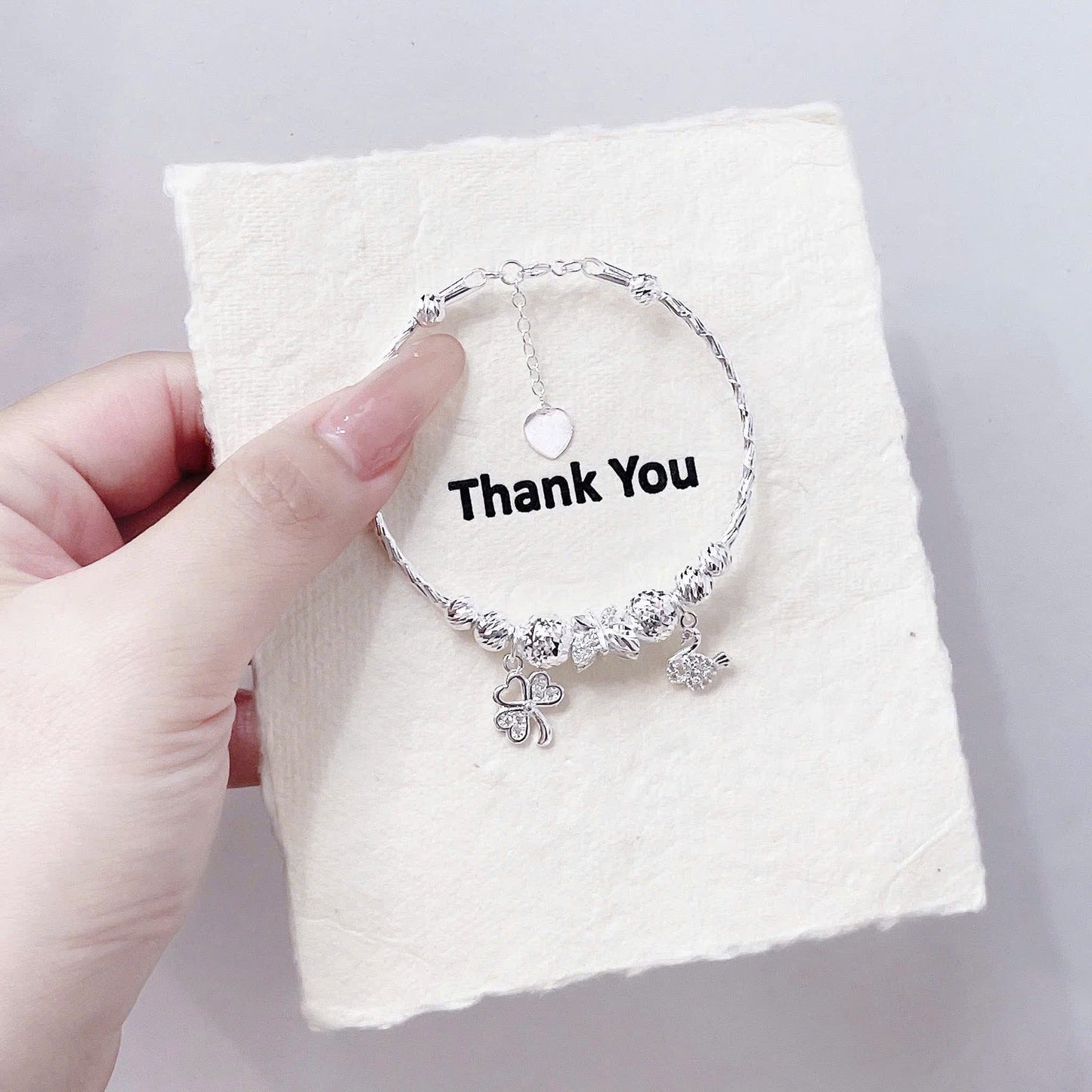 Lắc bạc mix charm mẫu mới xinh xỉu