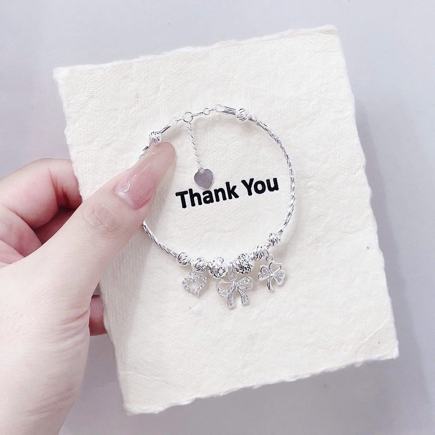 Lắc bạc mix charm mẫu mới xinh xỉu