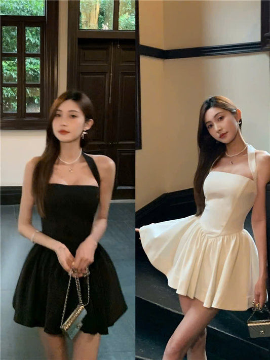 Đầm xòe dây treo vai nịnh dáng