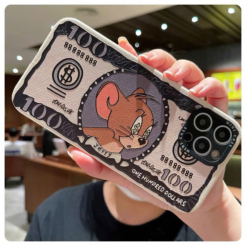 Ốp lưng IP Tom và Jerry tờ tiền