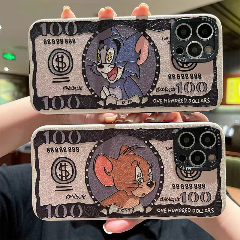 Ốp lưng IP Tom và Jerry tờ tiền