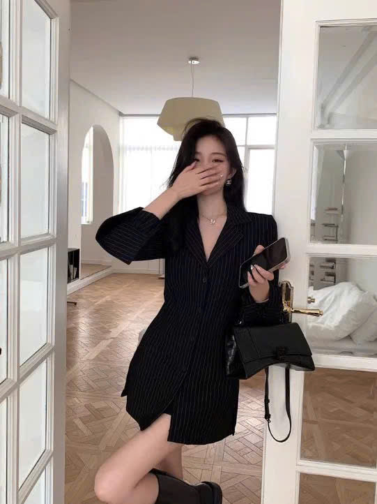 Áo sơ mi kẻ sọc nữ tổng tài