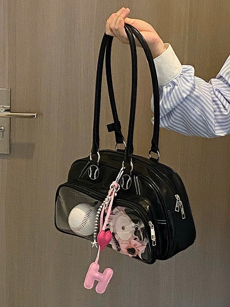 Túi đeo vai Chubby Bag ngăn trong suốt