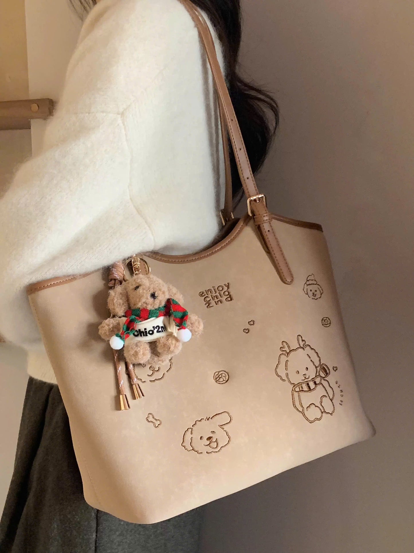 Túi tote da Chio'2nd sức chứa lớn