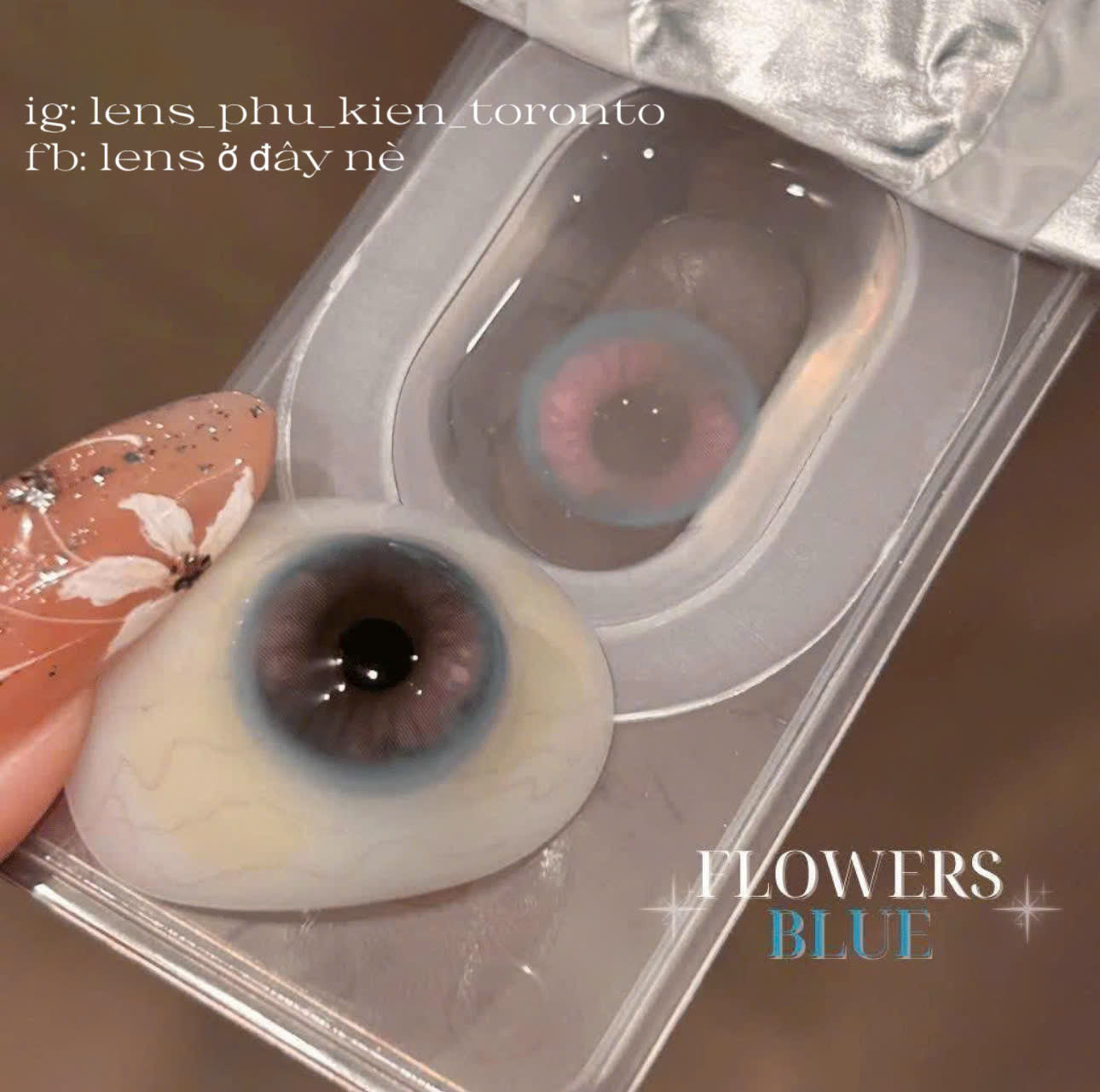 Contact Lens - Flower Blue
