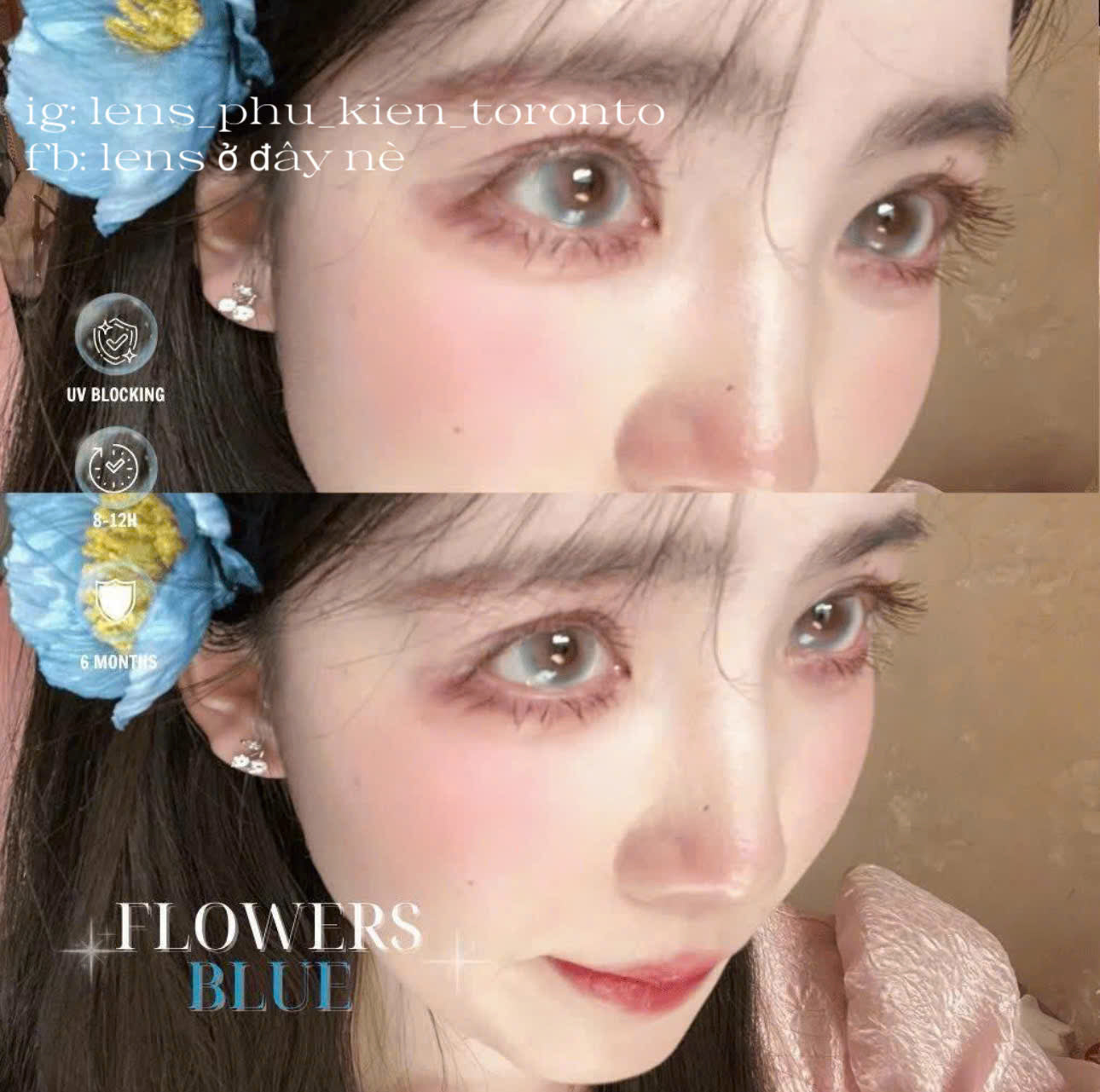 Contact Lens - Flower Blue