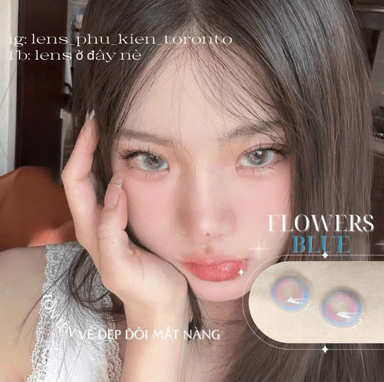 Contact Lens - Flower Blue