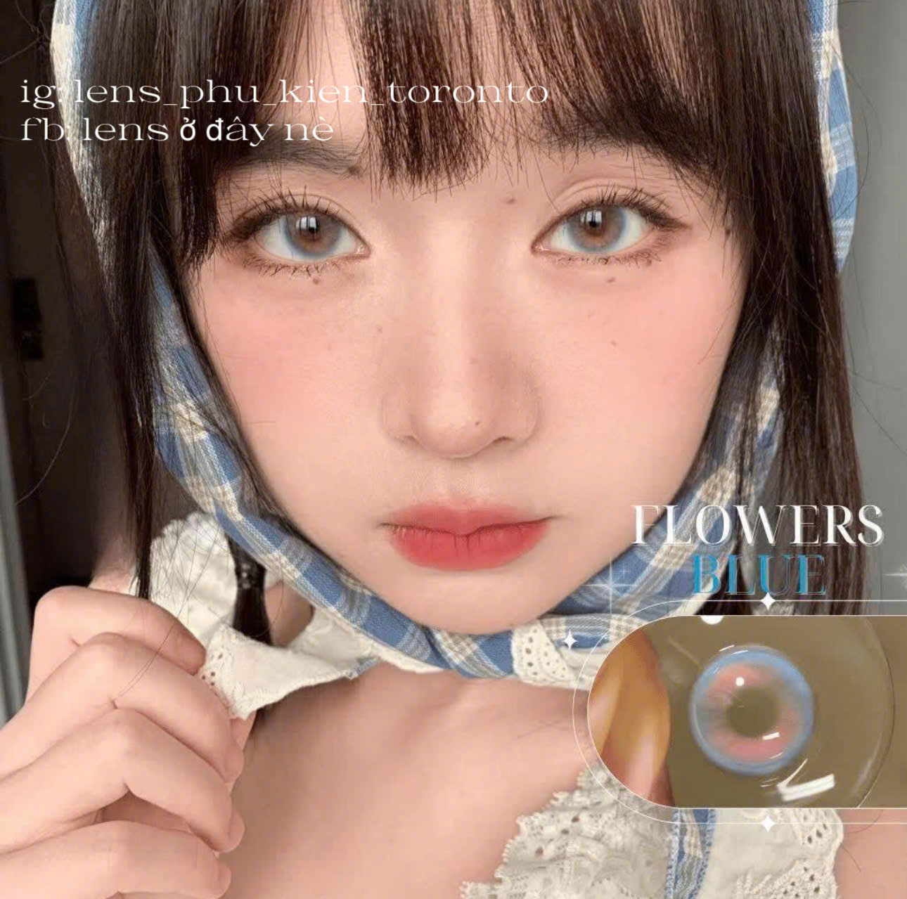 Contact Lens - Flower Blue