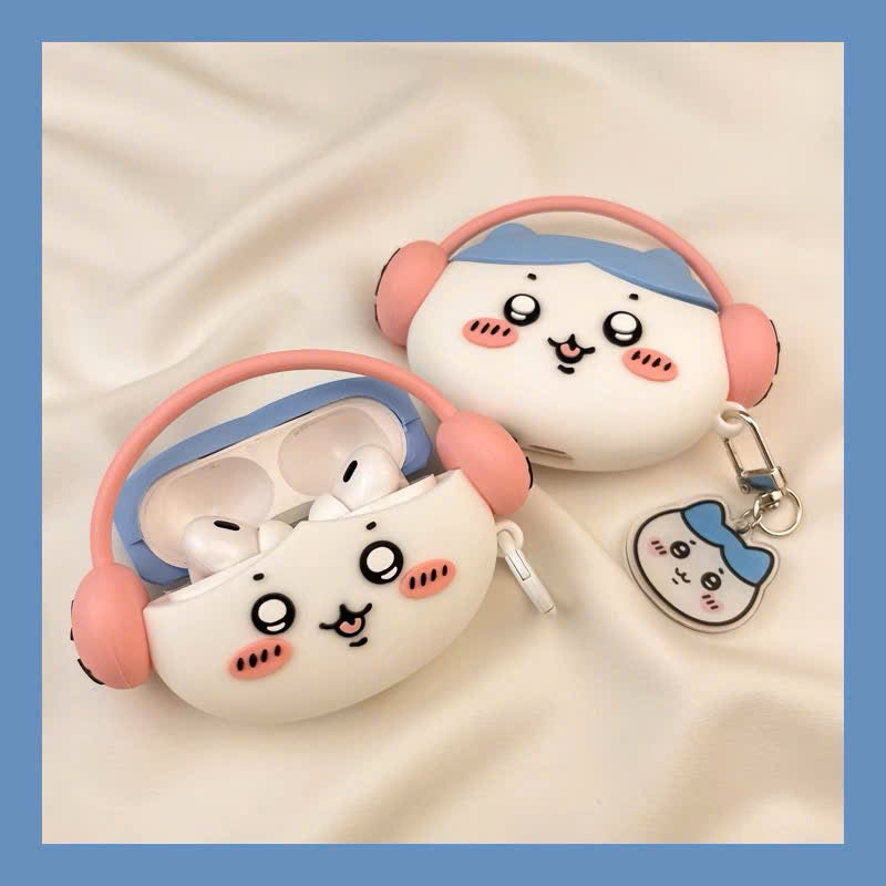 Case Airpods hoạt hình đeo tai nghe