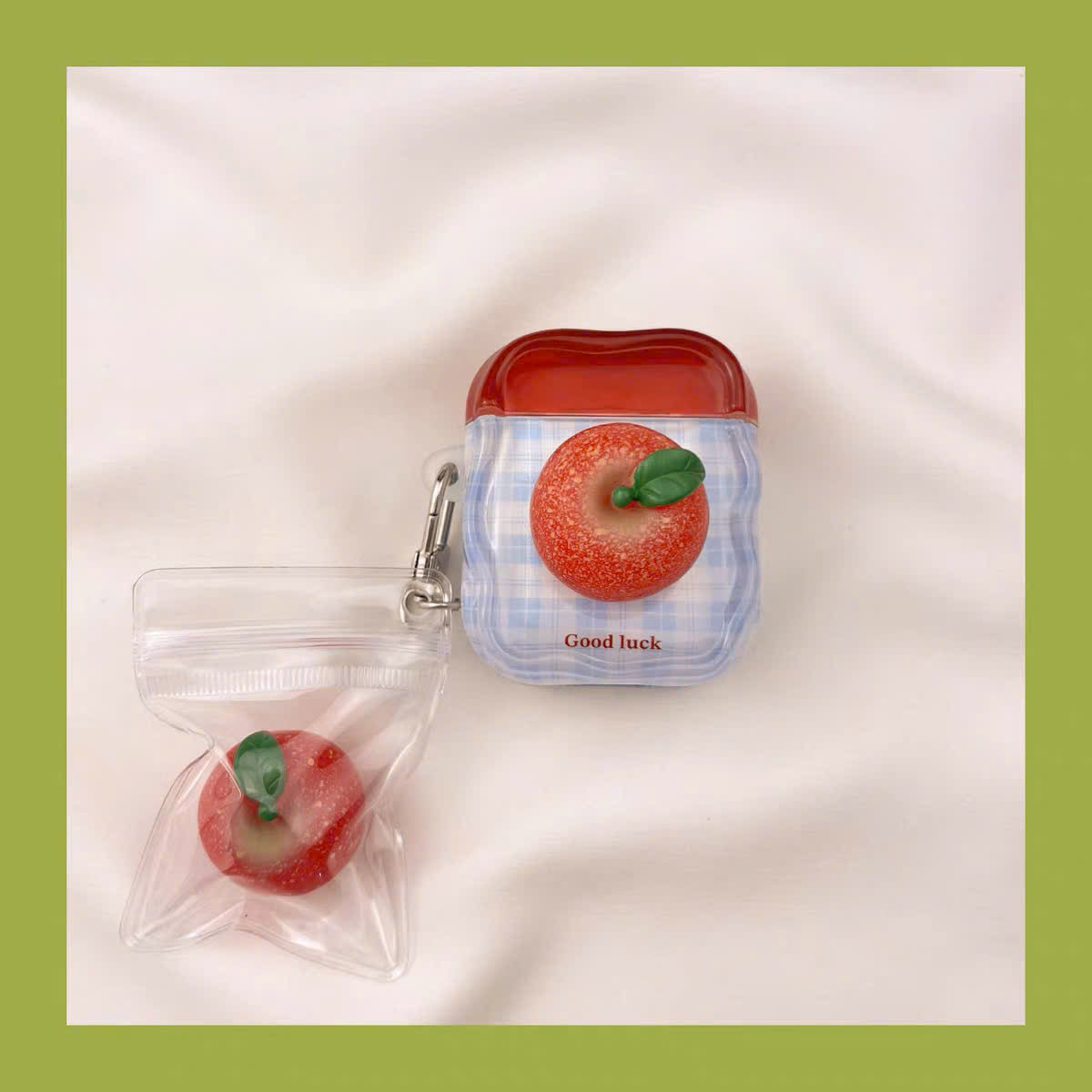 Case Airpods cà chua và táo xanh Good Luck