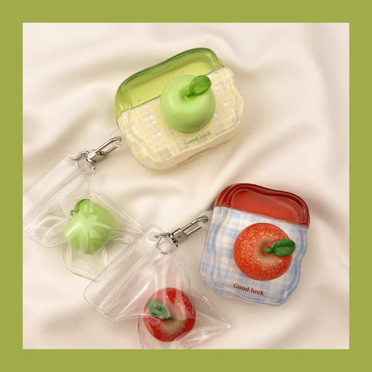 Case Airpods cà chua và táo xanh Good Luck