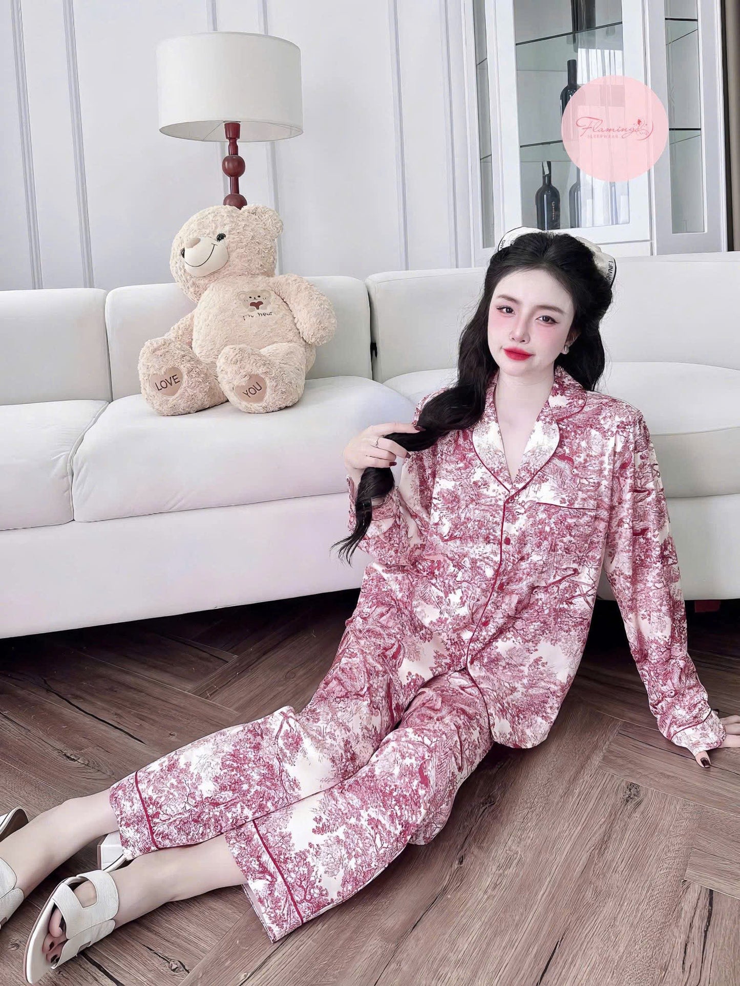 Pijama tay dài quần dài basic sang chảnh