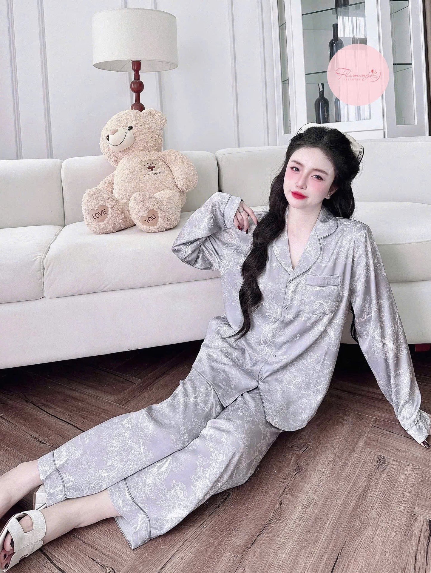 Pijama tay dài quần dài basic sang chảnh