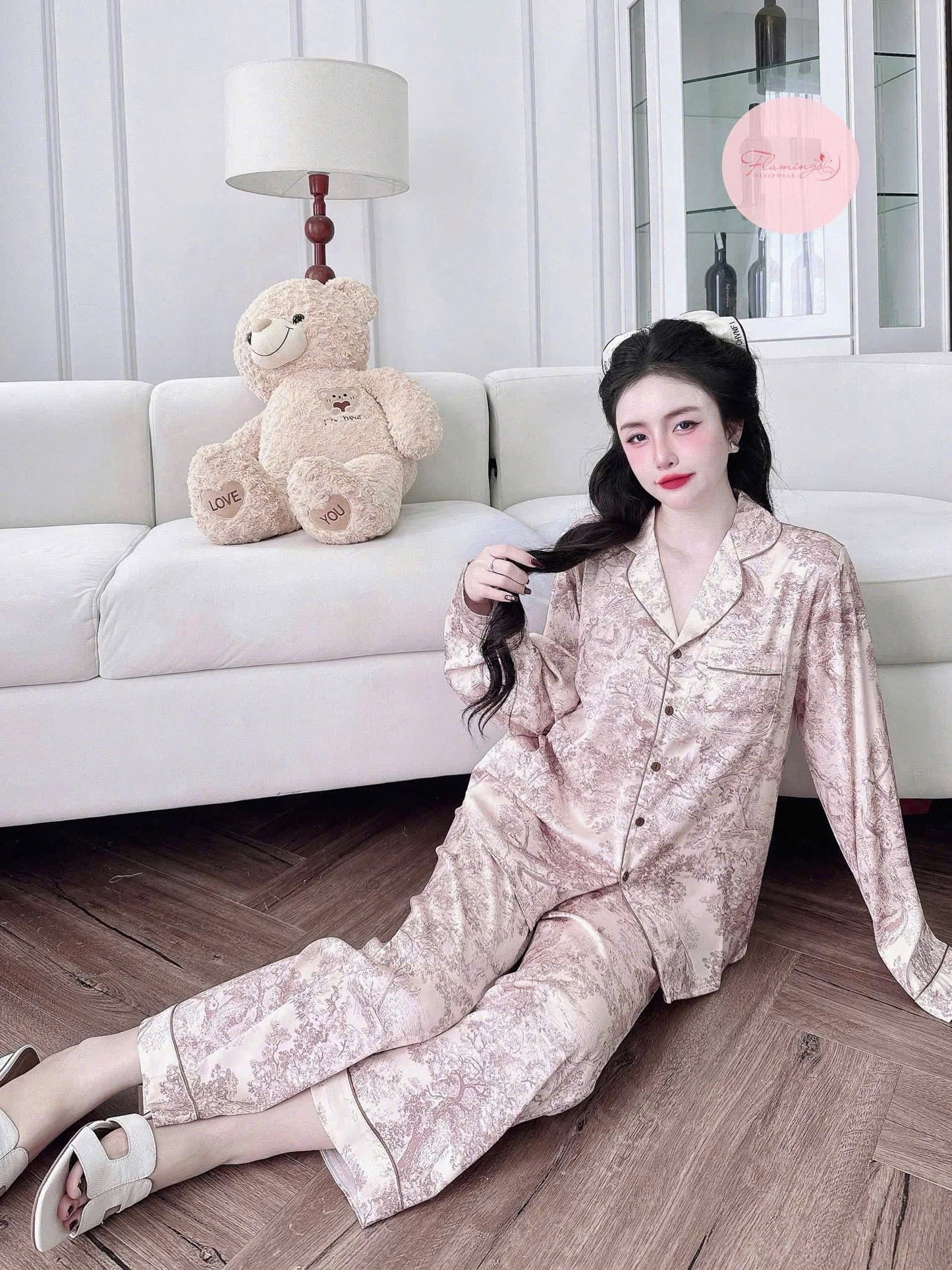 Pijama tay dài quần dài basic sang chảnh