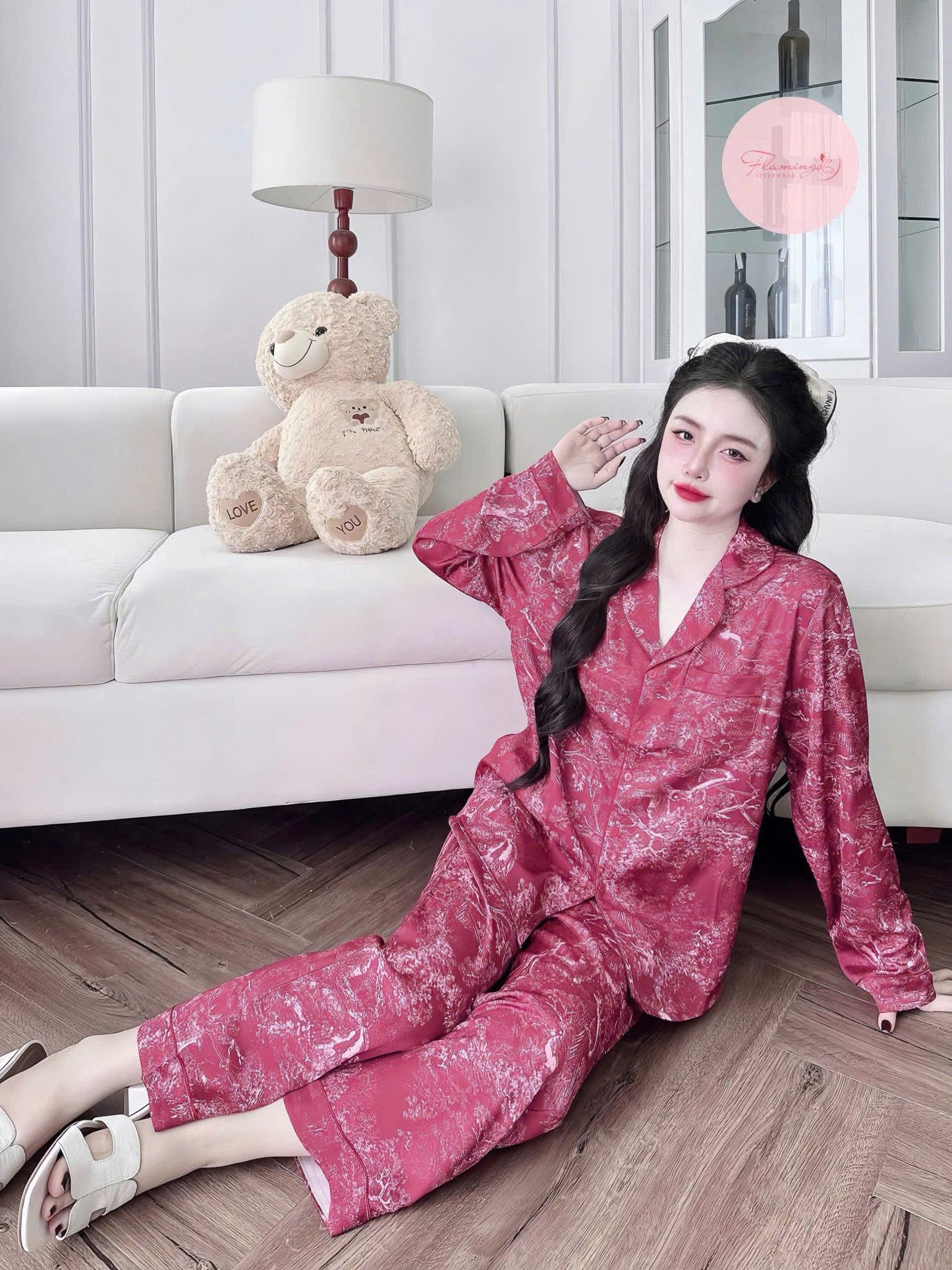 Pijama tay dài quần dài basic sang chảnh