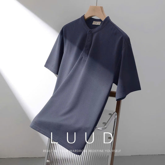 Áo cổ trụ dệt kim basic nam tính