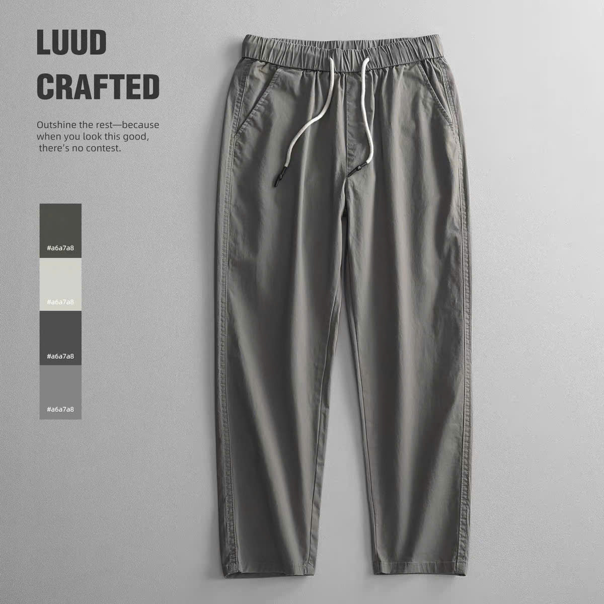 Quần jogger lưng thun dây rút
