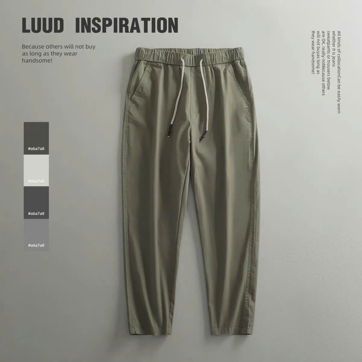 Quần jogger lưng thun dây rút