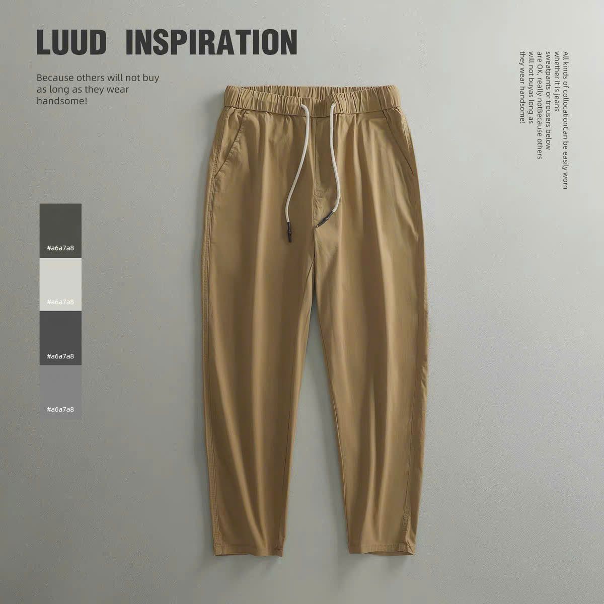 Quần jogger lưng thun dây rút