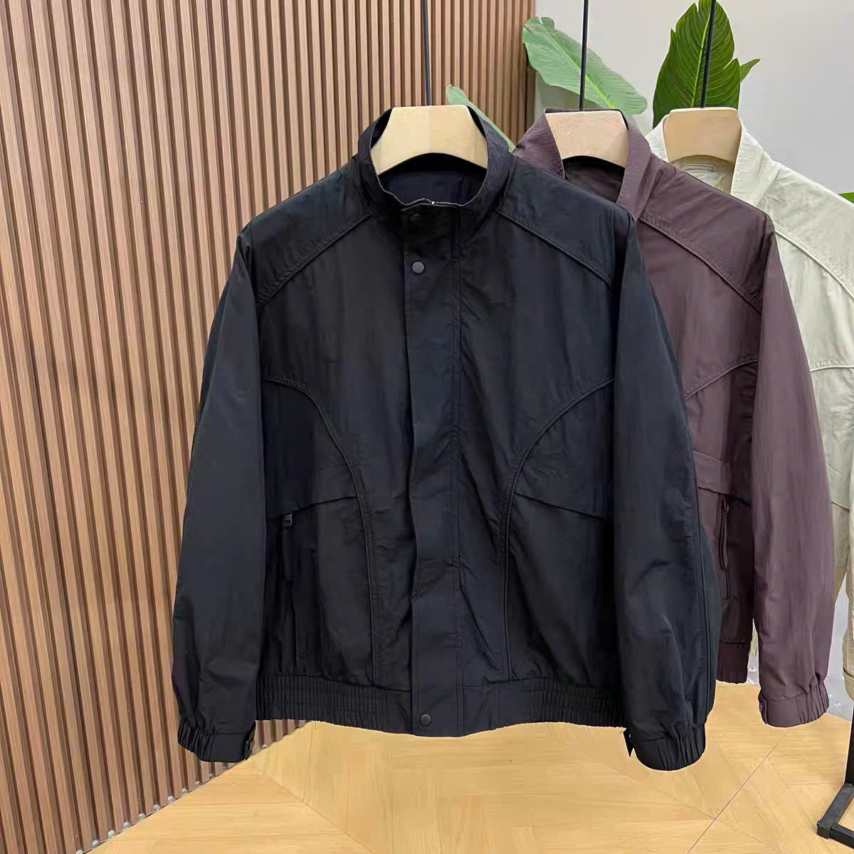 Áo khoác bomber cổ đứng nam tính