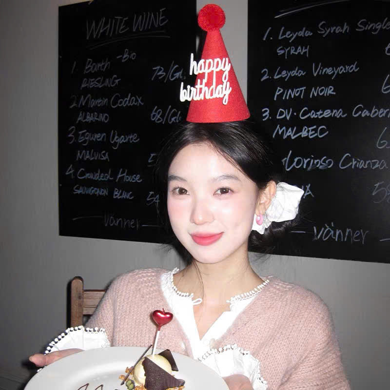 Bờm tóc mũ Happy Birthday cài tóc sinh nhật