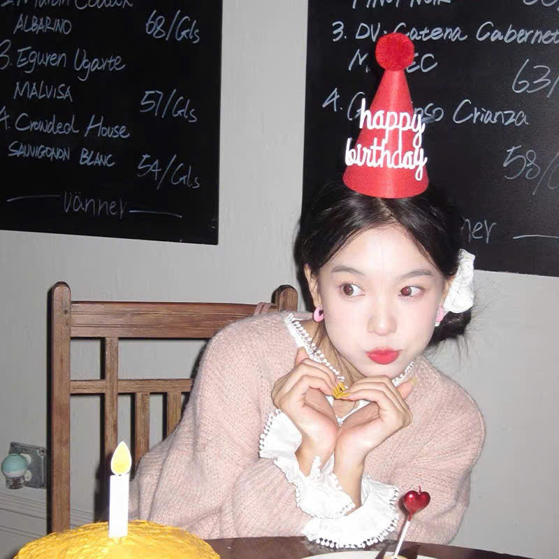 Bờm tóc mũ Happy Birthday cài tóc sinh nhật