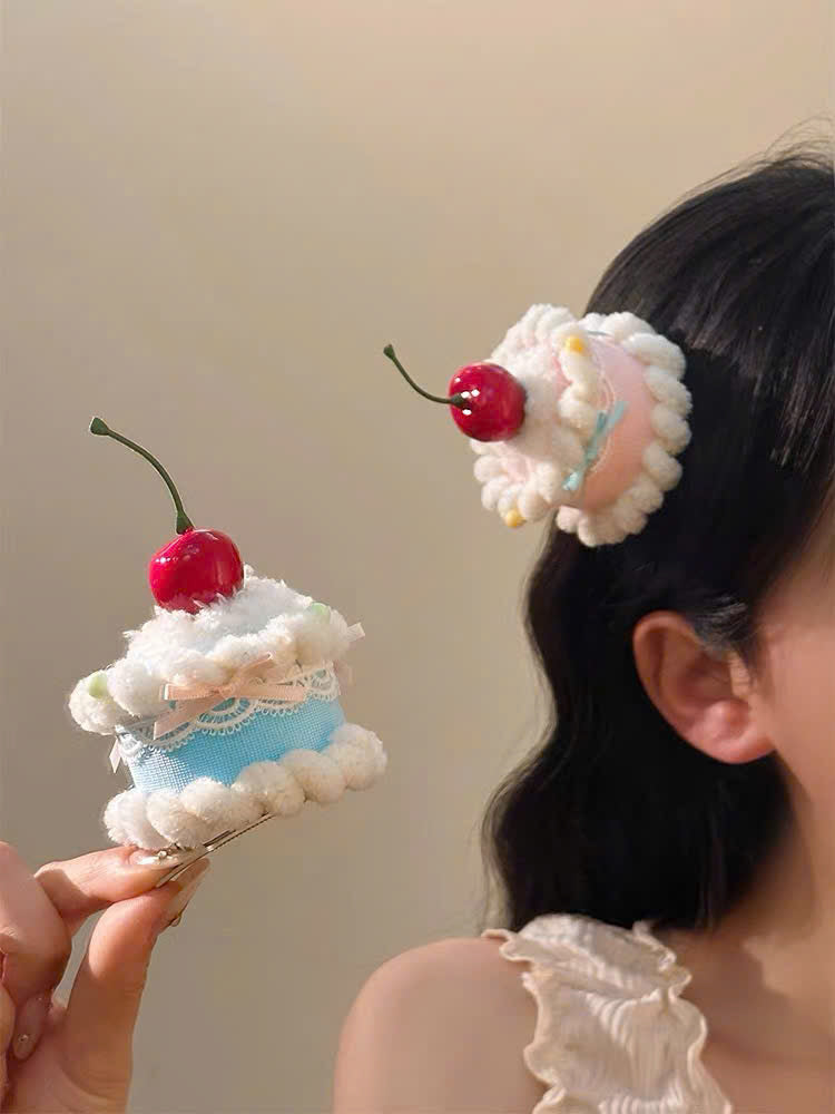 Kẹp tóc bánh kem sinh nhật