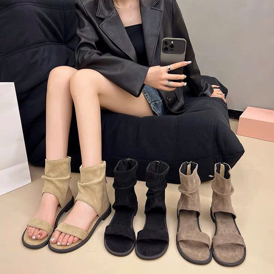 Boots quai ngang mảnh basic