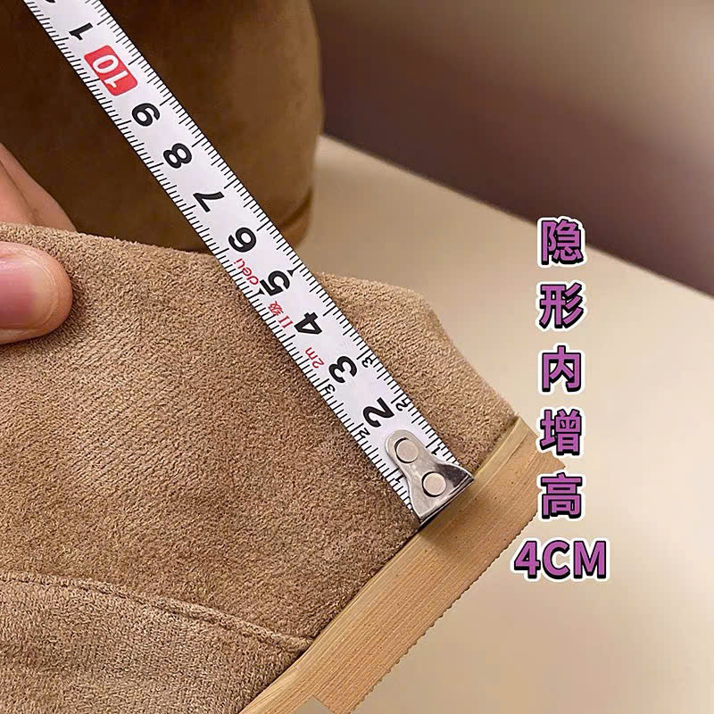 Boots xỏ ngón quai chéo đế cao