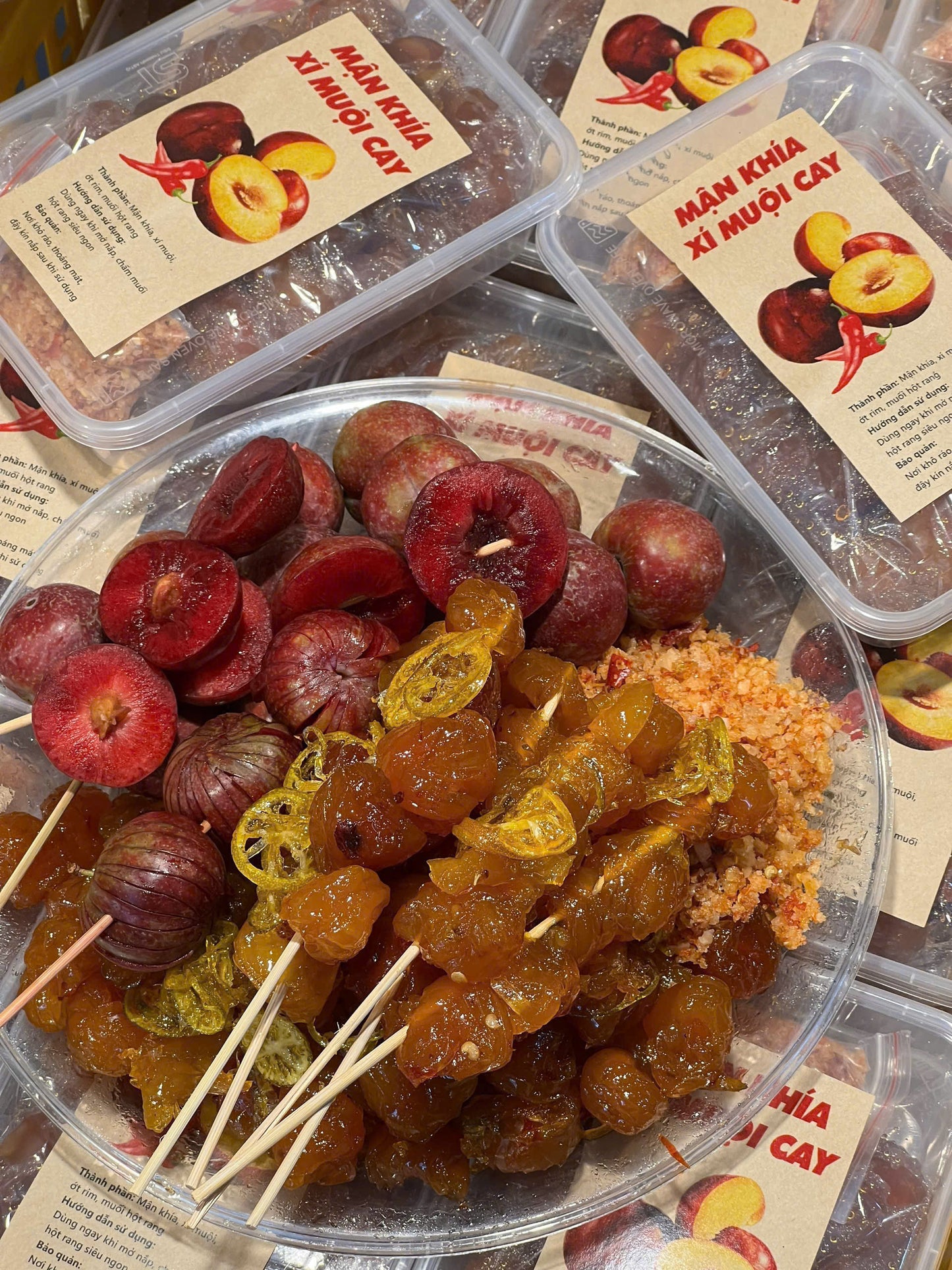 Tổng hợp ăn vặt trái cây dầm chua cay mặn