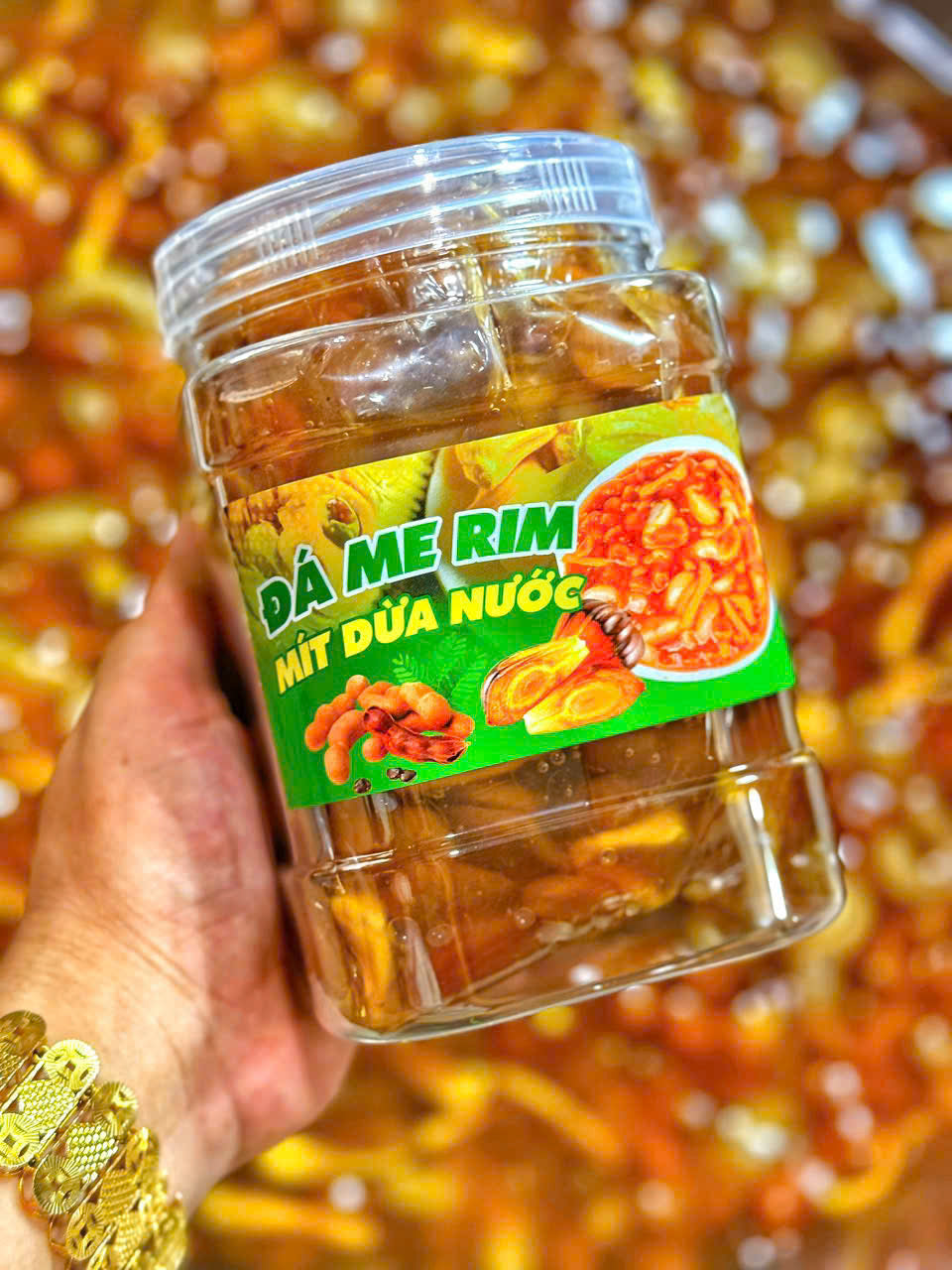 Đá me hạt dẻo rim mít dừa - nước, rim đác