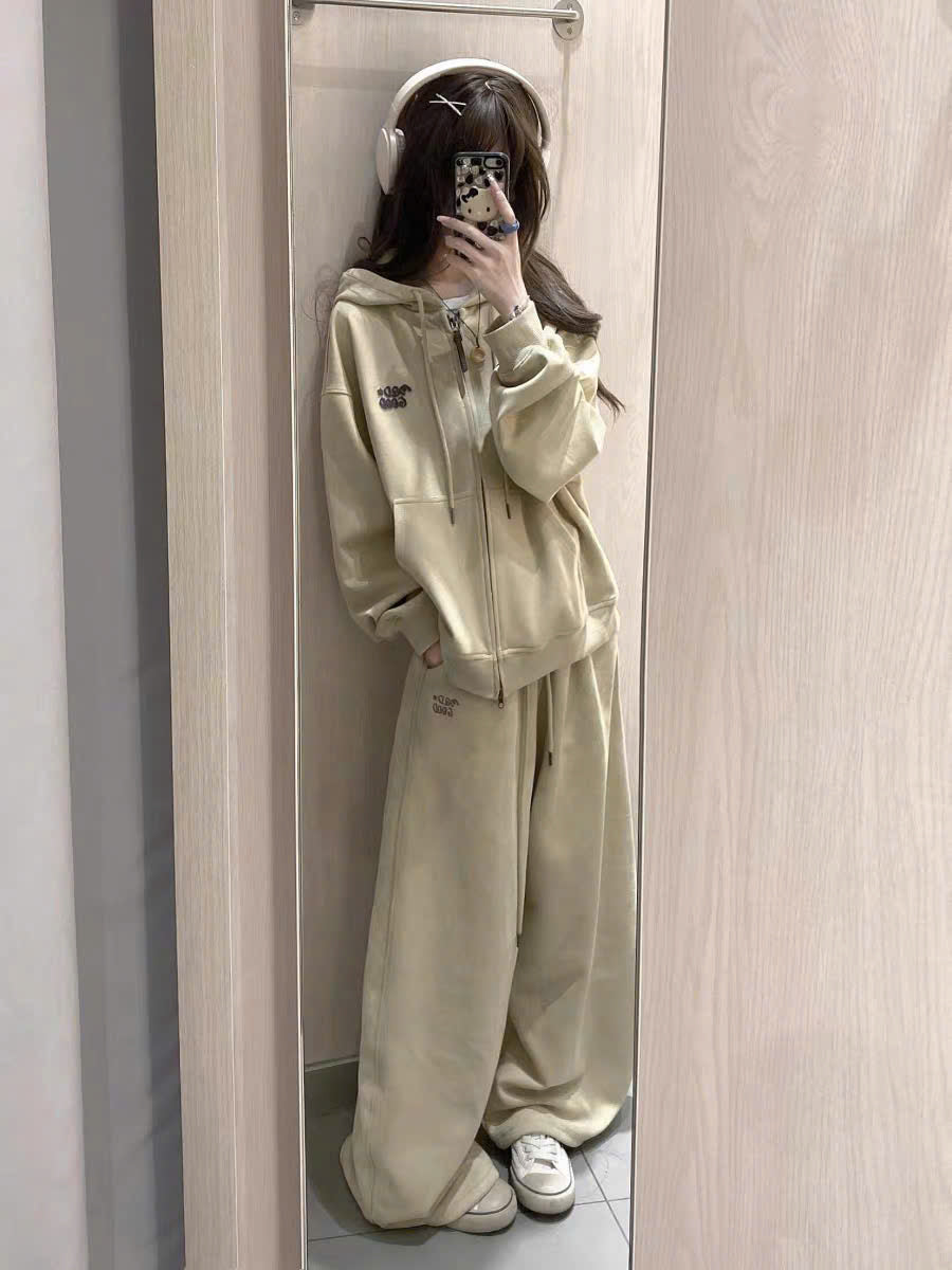 Bộ áo nỉ quần suông Bad Good