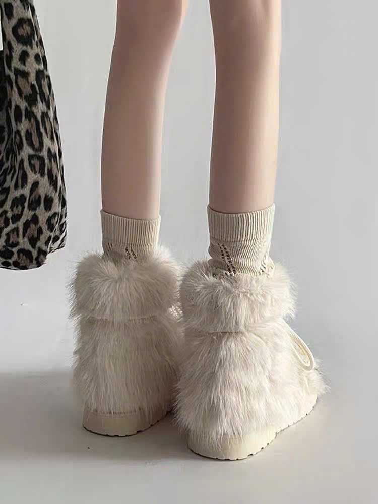 Boots lông cổ thấp cực chất
