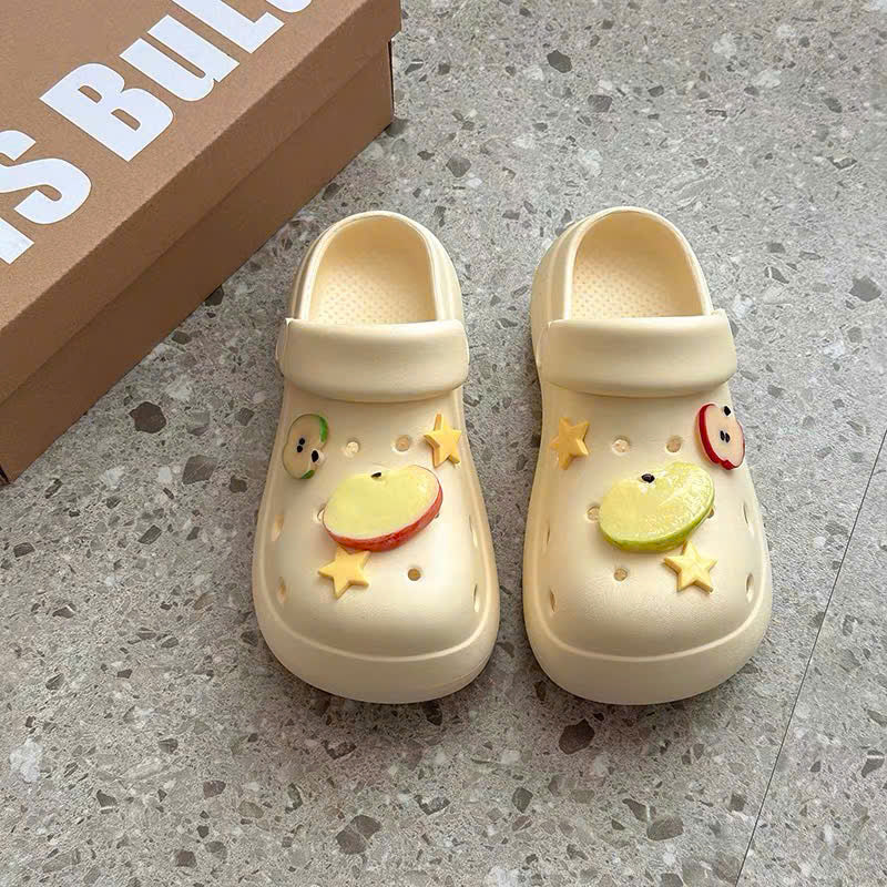 Dép crocs quả táo đế cao