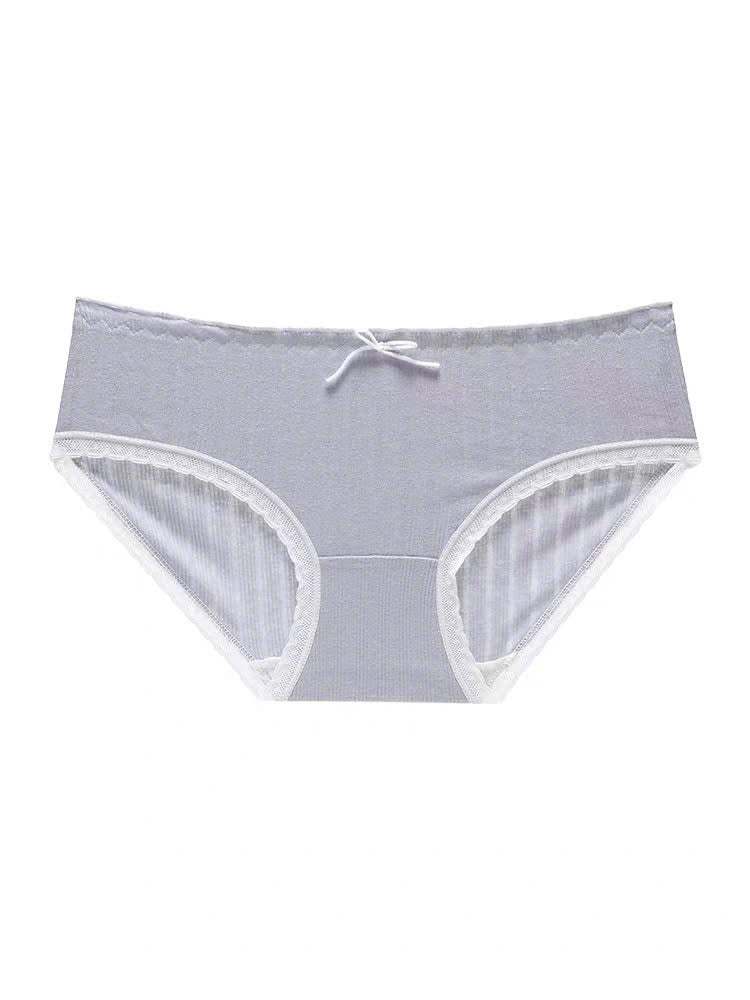 Quần lót cotton xanh trắng dễ thương