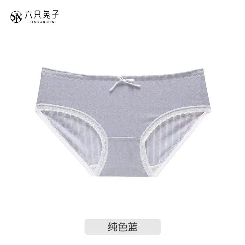 Quần lót cotton xanh trắng dễ thương