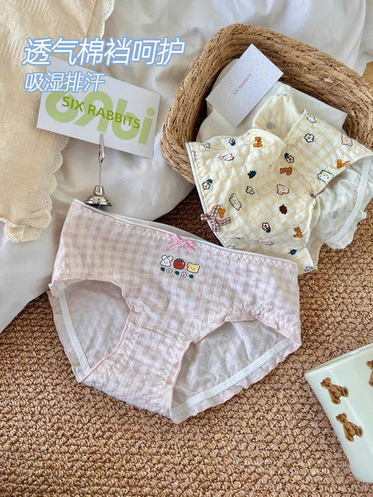 Quần lót cotton họa tiết hoạt hình xinh xắn